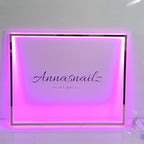 Custom LED Neon Sign for Business - Personalized Backlit Logo Sign, Floating Acrylic Metal Wall Decor for Salon, Office, Bar, Shop, Studio Illuminated Light Up Sign