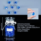 Babenest Acrylic Crushed Ice Rocks, 150 PCS Fake Crystals Plastic Ice Cubes Diamonds Gems for Vase Fillers, Home Decoration, Table Scatter, Event, Wedding, Arts & Crafts (Royal Blue)