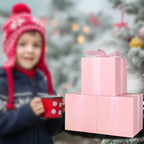 COTOPHER Small Gift Boxes 25 Pack 6x6x6 inches Pink Gift Boxes with Lids for Gifts, Crafting, Wedding Party Favor, Cupcake Boxes, Candy, Bridesmaids Proposal Box with Ribbons and Stickers