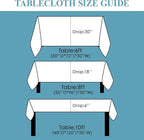 VidaFete Tablecloth 90 * 132inch Rectangle Table Cloth Polyester, Stain Wrinkle Resistant Polyester Dining Table Cover for Kitchen Dinning Party Wedding Rectangular Tabletop Buffet Decoration(White)