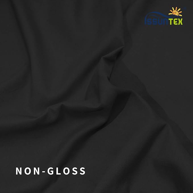 ISSUNTEX 5X7 ft Background Muslin Backdrop, Photo Studio, Collapsible High Density Screen for Video Photography and Television-Black