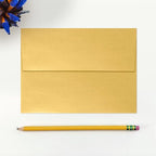 LUXPaper A7 Invitation Envelopes | Peel & Press | 5 1/4" x 7 1/4" | Gold Metallic | 80lb. Text | 250 Qty