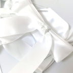 36pcs 3-1/2" White Satin Ribbon Bows with Twist Ties for Big Ribbon Bows for Gift Wrapping Packing Wedding Accessories Decoration (White)