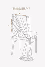 Ling's moment Wedding Chair Sashes Cover Aisle Decorations Draping Fabric Wrinkle-Free with Tie 16 Pcs Dusty Rose & Mauve for Party Ceremony Reception Floral Arrangement Banquet Outdoor Decor