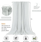 10 x 7 Feet Silver Backdrop Curtain for Partie, Background Curtains for Photoshoot, Birthday, Wedding, Halloween, Thanksgiving, Christmas, New Year Party Decorations 5Ft x 7Ft, 2 Panels
