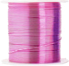 Mandala Crafts 22 Gauge Anodized Aluminum Craft Wire for Jewelry Making - 400 FT Colored Flexible Pastel Wire - Bendable for Bonsai Armature Crafting Sculpting