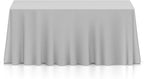 Lann's Linens - 10 Premium 90" x 156" Tablecloths for Wedding/Banquet/Restaurant - Rectangular Polyester Fabric Table Cloths - Silver