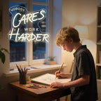 Nobody Cares Work Harder Neon Sign,Motivational Dimmable LED Light Signs for Wall Art Decor,Backdrop for Office Study Room Gym Bedroom Man Cave,Gift for Teen USB Powered（13.8"*11.9"）