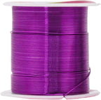 Mandala Crafts 22 Gauge Anodized Aluminum Craft Wire for Jewelry Making - 450 FT Colored Flexible Silver Black Gold Purple Red Kelly Green Wire - Bendable for Bonsai Armature Crafting Sculpting