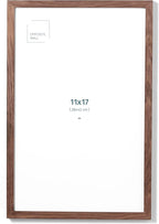 Opposite Wall - 11x17 in - Dark Solid Oak Wood Picture Frame - Lightweight, Versatile & Shatterproof - Wall Hanging Poster or Photo Frame - Wall Decor for Office, Gallery & Home