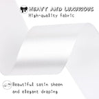 White Solid Satin Ribbon 1-1/2 Inch 25 Yards Solid Polyester Fabric Ribbon for Gift Wrapping Wedding Christmas Baby Shower Birthday Party Decoration Handmade Immortal Flower Craft