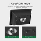 GROWNEER 3 Pcs 6.5 Inch Bonsai Pots with Drainage Humidity Trays & 1 Repotting Mat, Durable Bonsai Tree Training Pot Rectangle Planter Kit Seedling Starter Small Indoor Outdoor Growing Built in Mesh