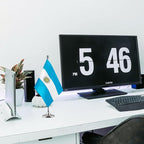 Argentina Flag Argentine Flags, Small Mini Argentine Desk Flag, Used for Table Office Classroom Home Patriotic Events Decorations