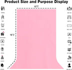 6X9FT High Density Fabric Pink Backdrop Portrait Photo Booth Washable Background Screen Video Recording Parties Curtains