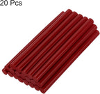 uxcell 20pcs Hot Glue Sticks for Glue Gun 7mm/0.27-inch x 8-inch Mini Hot Melt Adhesive Glue Stick Wine Red