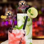 Personalized 50 pcs Double-Sided Wedding Pet Stir Sticks, Custom Dog Cat Stir Stick, Acrylic Cocktail Stirrers, Wedding Drink Stirrers, Bachelorette Party Decorations, Bridal Shower Gifts