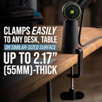 Shure by Gator Deluxe Articulating Desktop Podcasting Mic Boom Arm with Cable Management Channel; (SH-BROADCAST1)