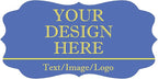 Custom Stickers 70-1000 Personalized Labels for Birthday Party Wedding, Customized Stickers for Business Logo(2-Fancy Frame)