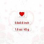 Red Heart Confetti – Shiny Foil Heart Table Scatter for Romantic Party Decorations, Wedding, Valentine's Day, Anniversary, Proposal & Love Celebrations Party Supplies 1200PCS