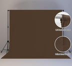 10x10FT Brown Screen Background for Photography,High Density, Wrinkle Resistant, Photo Video Studio Banner