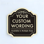 Custom Outdoor Decorative Signs, Personalized Aluminum, Waterproof USA Signs - Design 2 Black Charcoal 8x8