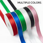 1 Inch 100 Yards Satin Ribbon Green, Solid Color Fabric Ribbon for Gift Wrapping, Wedding, Polyester Gift Ribbon for Birthday Party Decoration, Craft, Hair, Floral, Sewing
