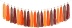 Brown Burgundy Orange Party-Decorations Tassel-Garland - 20pcs Fall Autumn Thanksgiving Harvest Tassels, Rustic Boho Wedding Birthday Baby Shower Decor Panduola