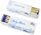 Customizable Baby Shower Matchboxes – Set of 10 – Cute Baby Design – Colorful Matchsticks – Perfect for Baby Shower Favors (2" Matchsticks, Baby #3)