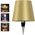Wireless LED Bottle Lamp - 100% Waterproof, Adjustable Brightness & Light Temperature 3000-6000K, Rechargeable (Mat Gold)