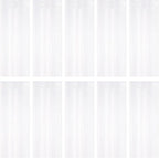 10 Pack White Foil Curtain Backdrop 3.2ft x 9.8ft Black Metallic Tinsel Foil Fringe Curtains Streamer Photo Booth Backdrop for Birthday Party Engagement Bachelorette Party Decorations (White)