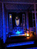 LEDMall Christmas Laser Projector Lights Outdoor, Motion Firefly Red, Green and Blue with Remote Control and Security Lock
