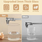 2Pcs Glass Cylinder Vases for Centerpieces, 6" x 4.7" Wide Mouth Flower Vase Hurricane Glass Candle Holders, Clear Vases Bulk with 2 Floral Tapes for Floating Candles Wedding Party Home Decor