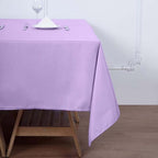 Efavormart 70" Lavender Square Polyester Tablecloth for Dining Table, Wedding, Party, Event, Banquet, Restaurant Decoration