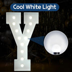 Marquee Letters 4 Feet Tall Large Light Up Letters Baby Shower Decorations Wedding Engagement Proposal White Party Decorations Marry Me Sign Big Cardboard Backdrop Y