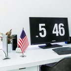 USA Flag American Flags, Small Mini American Desk Flag, Used for Table Office Classroom Home Patriotic Events Decorations