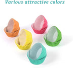 1.4 inch 1000-Count Mini Cupcake Liners Bright Colorful Muffin Baking Cups, Odorless,Baking Paper Cups for Baking Candy Cooking，Upgraded & Food Grade Grease-Proof Paper (Rainbow, 1.4Inch)