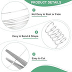 0.8 mm/20 Gauge Copper Wire for Jewelry Making, 7.5FT Copper Beading Craft Wire for Jewelry/Weaving/DIY Crafting/Planting, Color-Retaining [2.3 M, Bright Silver]
