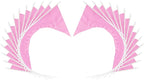 12 Pack Pink Pennant Flags Small Mini Hand Held Solid Color Pennant On Sticks Flags with 12.6"Solid Pole & Spear Top,Party Events Celebration,School,Grand Opening,Kids Birthday,Sports Clubs,Flower Pot