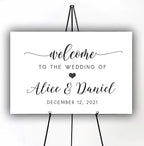 Personalized Wedding Welcome Sign, Welcome To Our Wedding Sign, Custom Wedding Sign, Welcome To Our Wedding Welcome Sign, Personalized Wedding Name