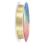 0.5 mm/24 Gauge Copper Wire for Jewelry Making, 20.3FT Copper Beading Craft Wire for Jewelry/Weaving/DIY Crafting/Planting, Color-Retaining [6.2M, Light Golden]