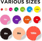 Custom Stickers - Personalized Labels, Customized Stickers with Any Design Image Logo Text, 100 Labels (Scalloped, 4"x4")