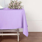 Efavormart 54x54 Lavender Wholesale Linens Seamless Polyester Square Tablecloth for Wedding Banquet Party Restaurant
