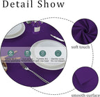 Fitable Rectangle Tablecloth Stain and Wrinkle Resistant Washable Polyester Table Cloth for Buffet Parties and Camping (60x102 inch, Purple)