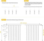 Brightown 1200 LED Curtain String Lights, 9.8 FT Hanging Fairy Lights with Remote, 8 Modes, Connectable Waterproof Window Lights for Bedroom Backdrop Wedding Outdoor Christmas Party, Warm White