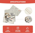 Artoid Mode Grey Snowman Snowflake Let it Snow 2PCS Christmas Table Runner, Seasonal Winter Kitchen Dining Table Decor for Home Party 13x72 Inch