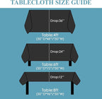 VidaFete Tablecloth 60 * 120inch 10pack Rectangle Table Cloth Polyester, Stain Wrinkle Resistant Dining Table Cover for Kitchen Dinning Party Wedding Rectangular Tabletop Buffet Decoration(Black)