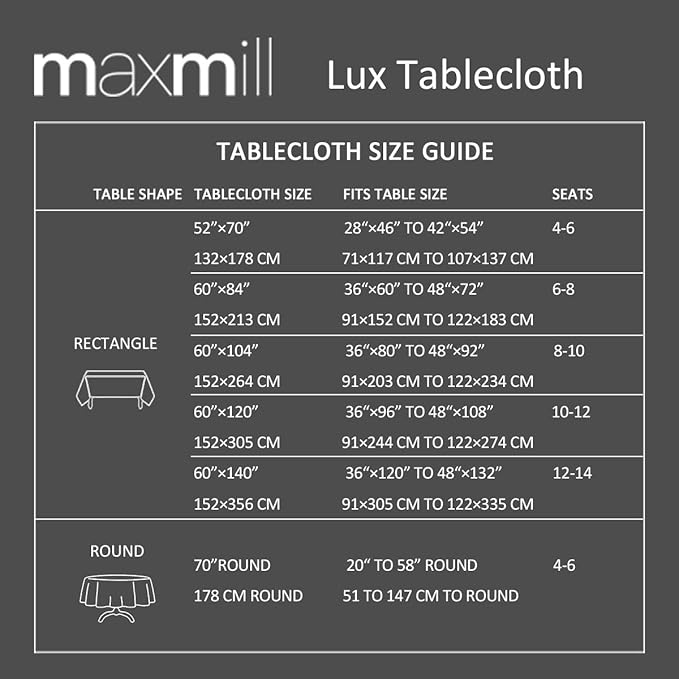 maxmill Lux Faux Linen Tablecloth with Slubby Yarn Textured Weaves Wrinkle Resistant Anti-Shrink Soft Table Cloth for Kitchen Dining Restaurant Tabletop Rectangle 60 x 120 Inch Sage Green