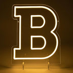 Light Up Letters B, Led Marquee Letter Lights Neon Sign, 13.9" Height Decorative Lighted Alphabet Number, Battery/USB Powered Led Letters Lights for Wedding, Birthday, Party, Christmas or Home Decor