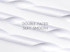White Satin Ribbon 1-1/2 Inch x 50 Yards Double-Faced Hair Ribbons for Flower Bouquet Wrapping Paper Bows Gift Wedding Invitations Crafts