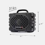 Turtlebox Original Gen 3: Portable Outdoor Bluetooth Speaker – Ultra-Loud (120dB), Waterproof (IP67), Rugged, Impact-Resistant, 3-Day Battery | Party Mode: Unlimited Pairing Stereo, Gray/Tan